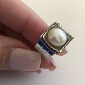 Silpada Sterling Silver and Freshwater Pearl Ring